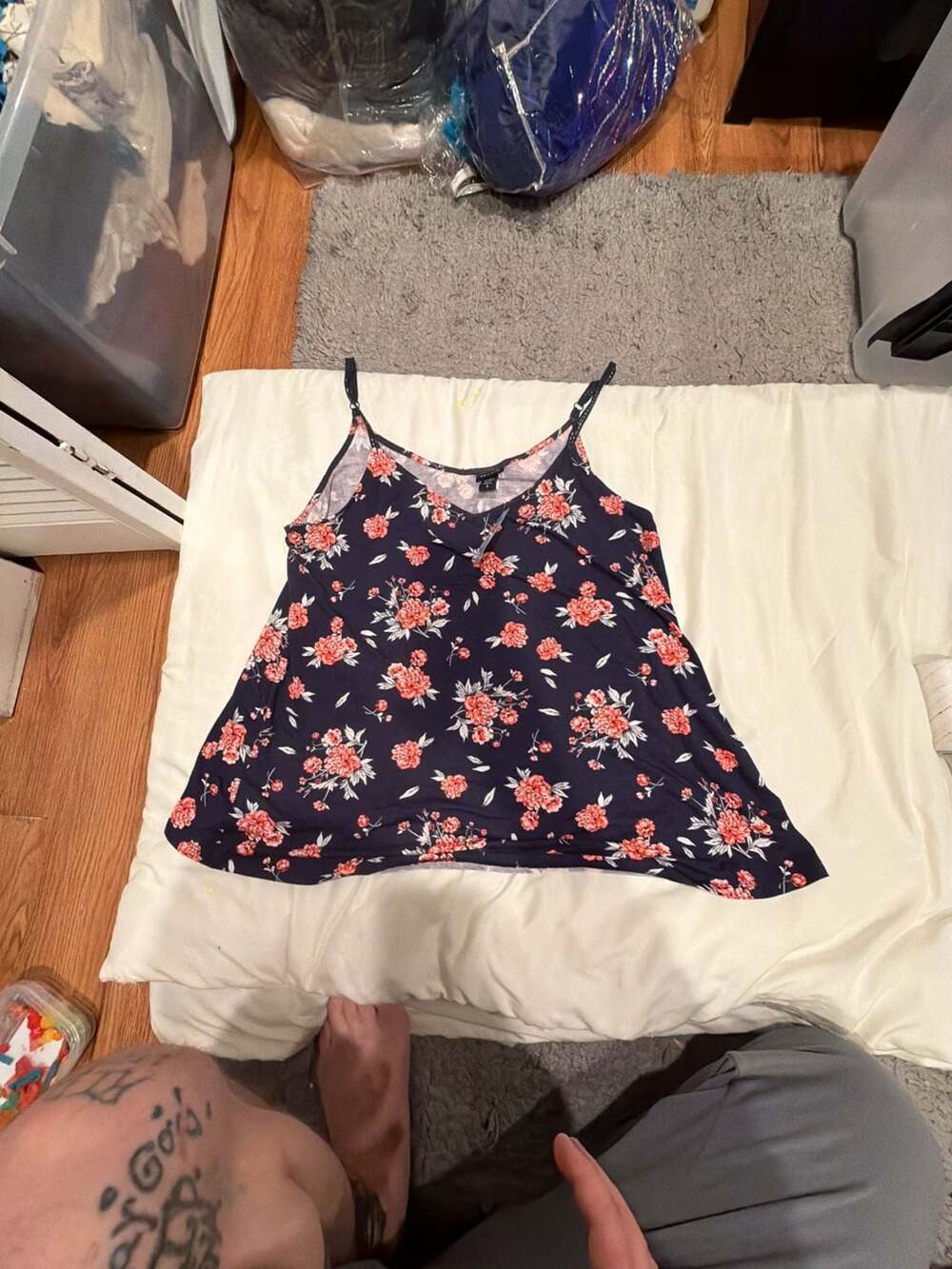Torrid Navy Floral Swing Cami Size 2
